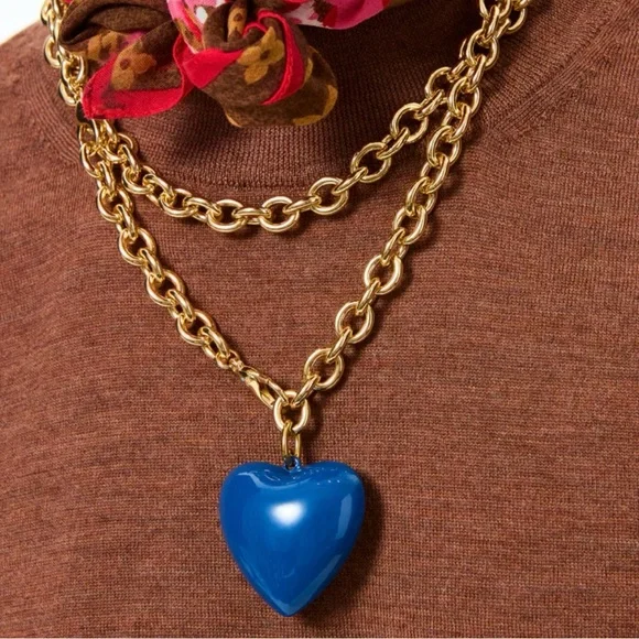 ROXANNE ASSOULIN The Big Puffy Heart Charm Navy - Picture 3 of 11